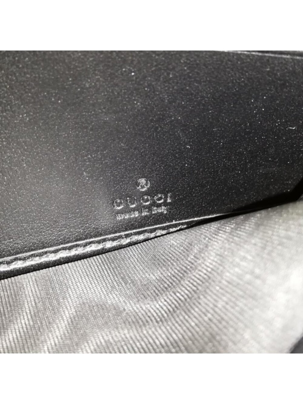 Gucci GG Marmont Chain Wallet Black Gold - Picture 5 of 6
